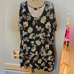 J. Jill Floral Black Women's Dress